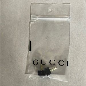 Gucci Black and Gold Heel Tip Replacement Screws U shape